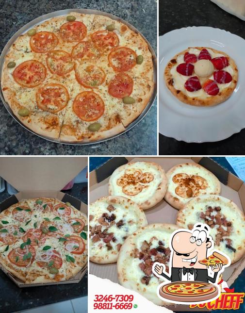 Peça diferentes tipos de pizza