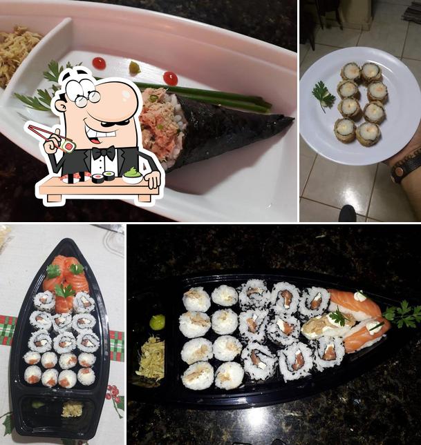 Escolha diversas opções de sushi