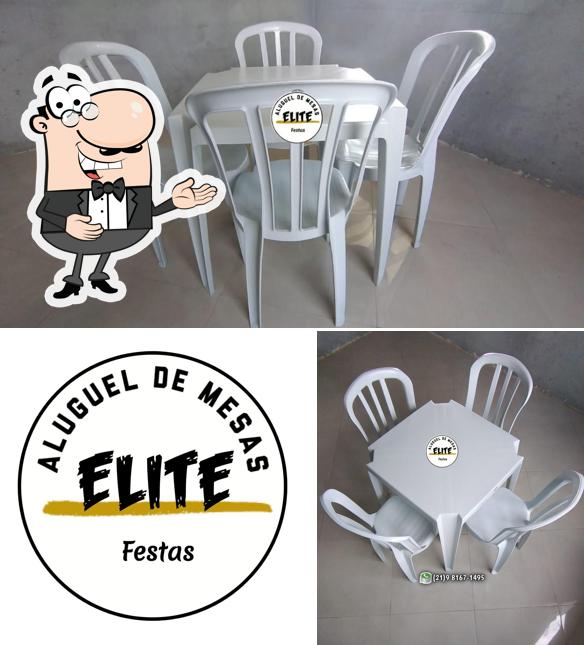 Look at the image of Aluguel de mesas e cadeiras- Elite Festas