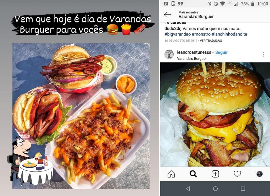 Os hambúrgueres do Varandas burguer irão satisfazer uma variedade de gostos