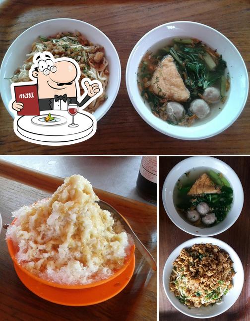 Meals at Mie Ayam Baso Bangka HM