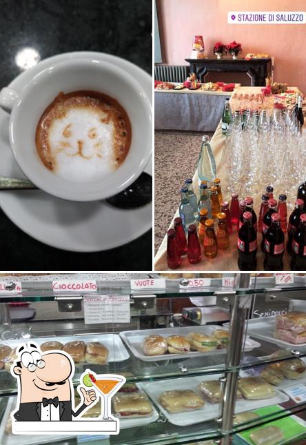 Guarda la foto che mostra la bevanda e cittadini di Bar Stazione Saluzzo