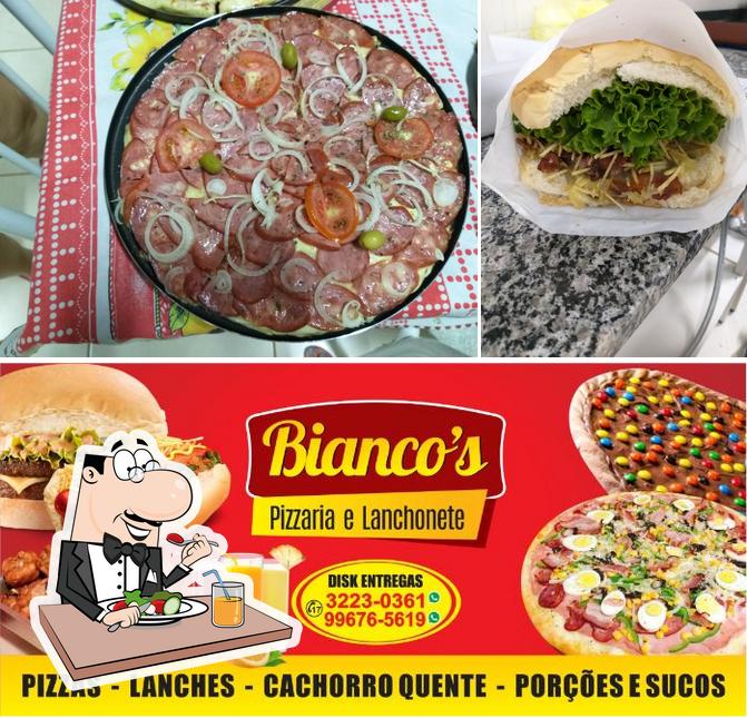 Comida em Bianco's Pizzaria e Lanchonete