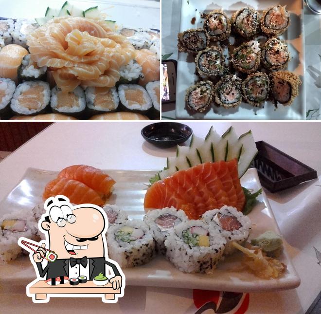 Experimente diferentes opções de sushi