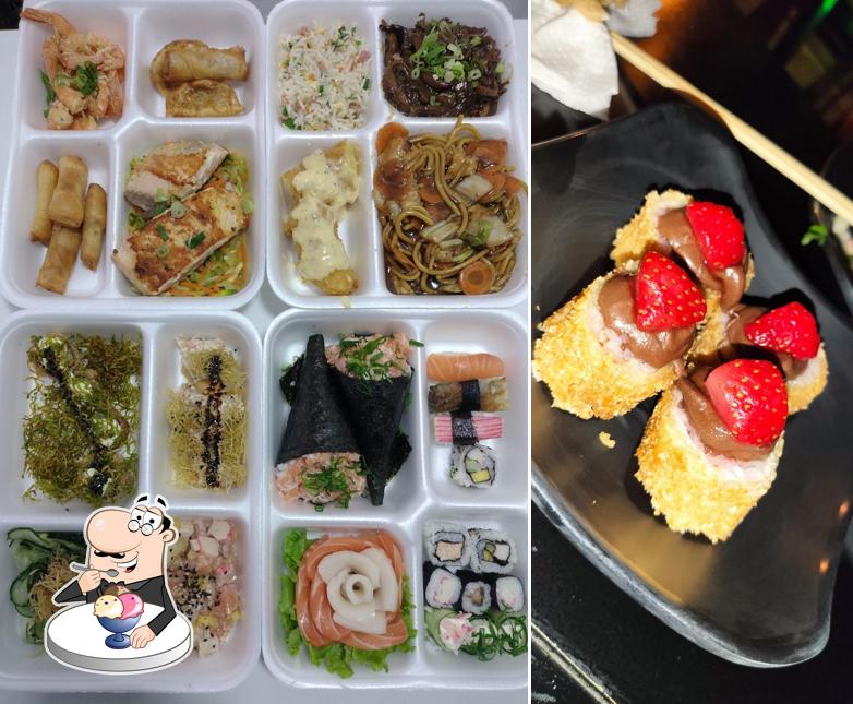 Sushi Zaru oferece uma gama de pratos doces