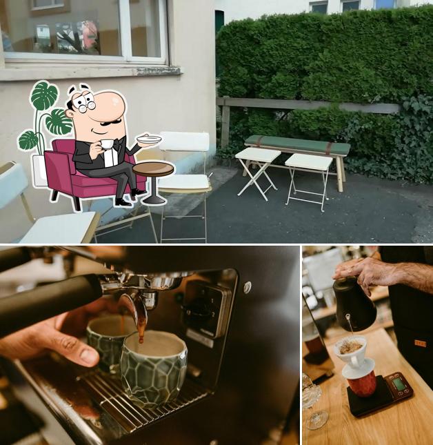 Gli interni di The coffee corner coffee roastery