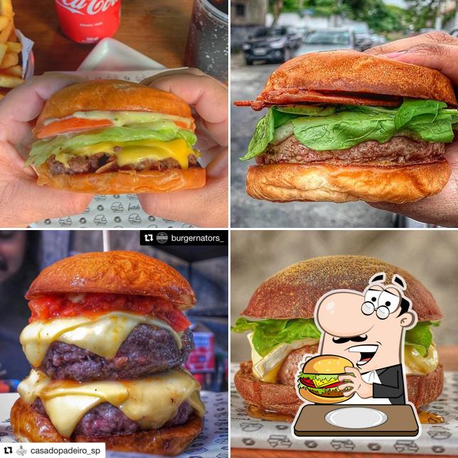 Consiga um hambúrguer no Estella Burger