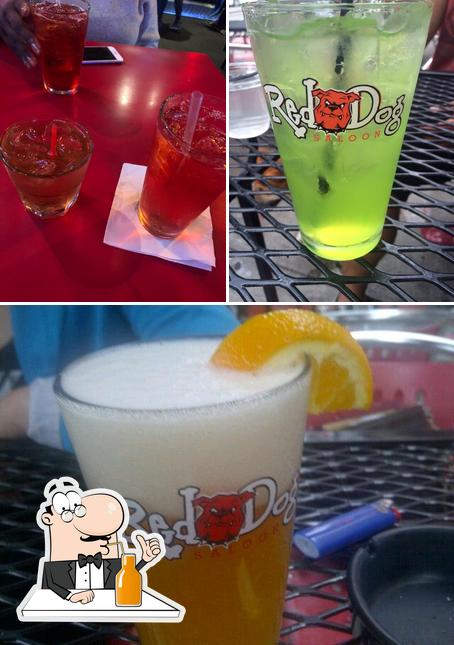 Enjoy a drink at Red Dog Saloon