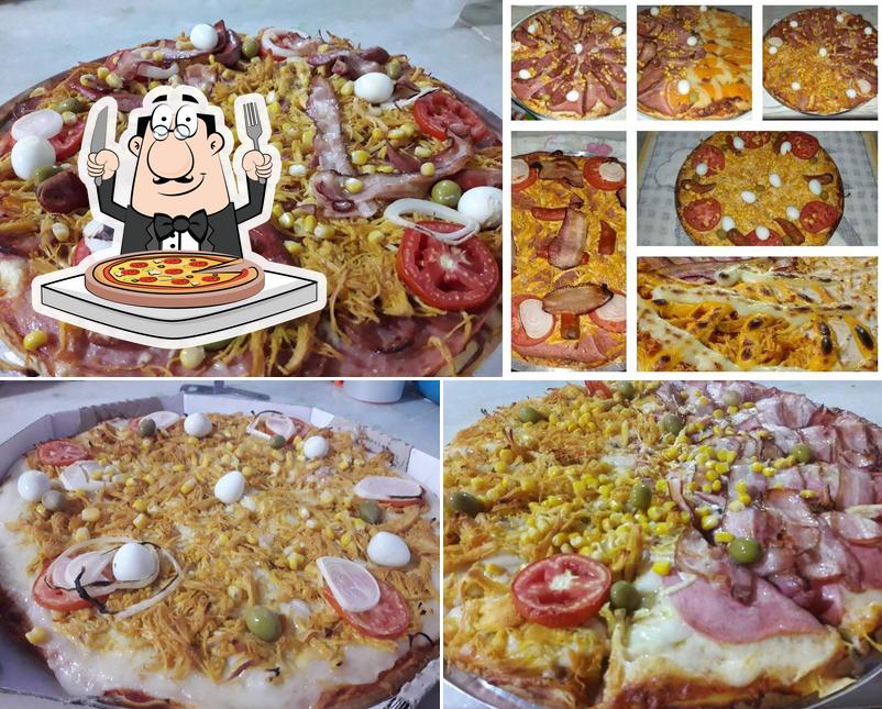 Escolha pizza no Goianão pizzaria