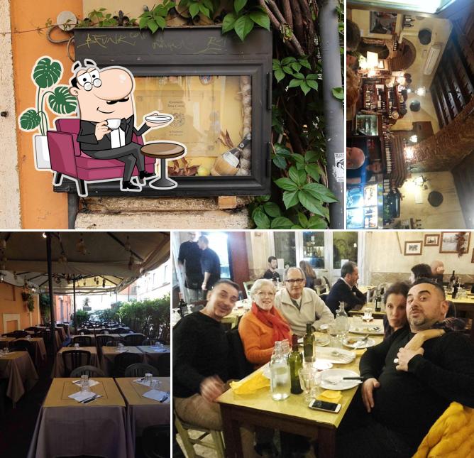 Gli interni di Trattoria Sora Cencia