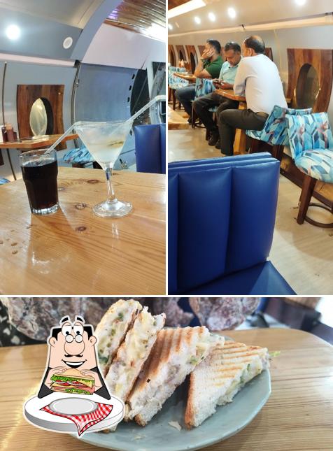 Club sandwich at GREEN CRAFT ISLAND AIRPLANE RESTAURANT
