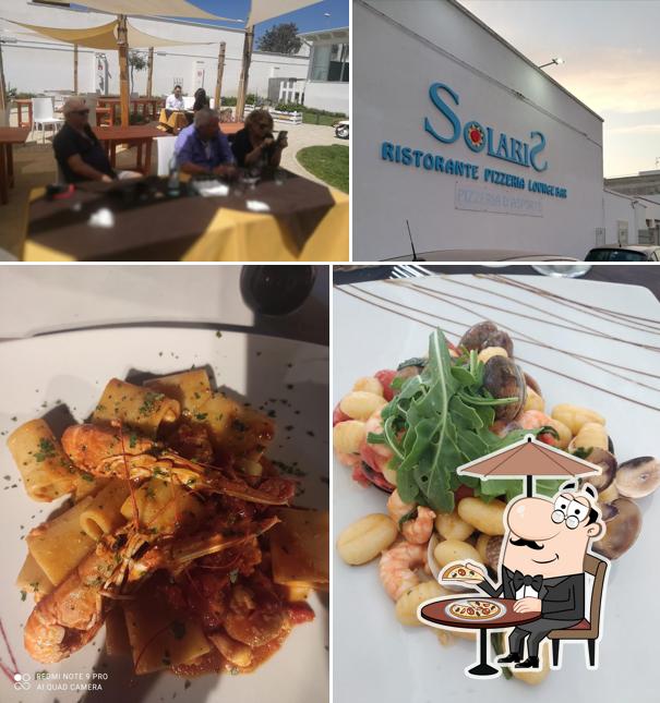 La parte esterna è una caratteristica importante di Solaris Torre Lapillo Ristorante - Pizzeria - Bar - Guest House