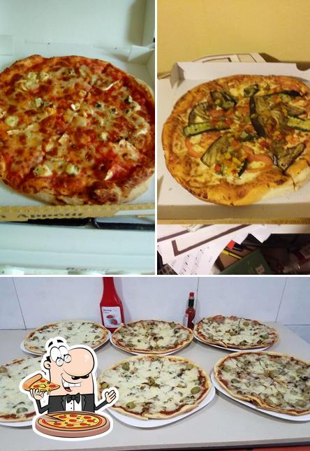 Prenez différents genres de pizzas