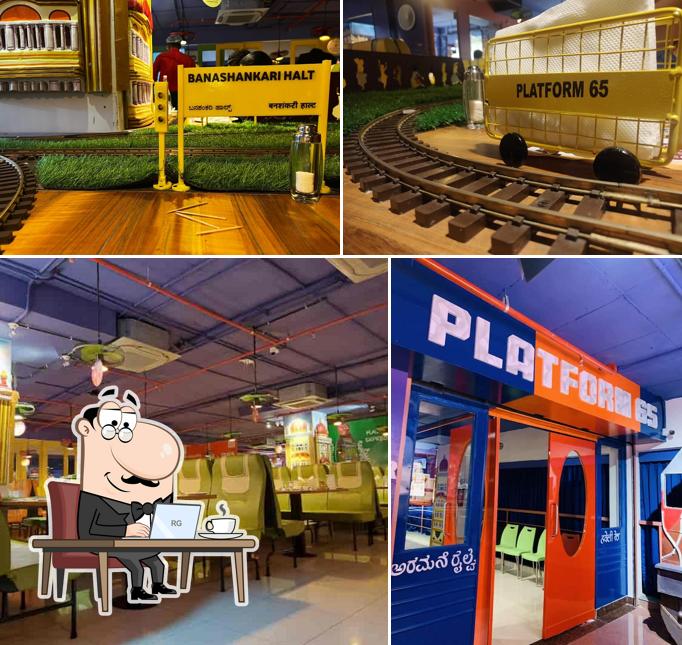 The interior of Platform65 - Bannerghatta Road - Train Theme Restaurant