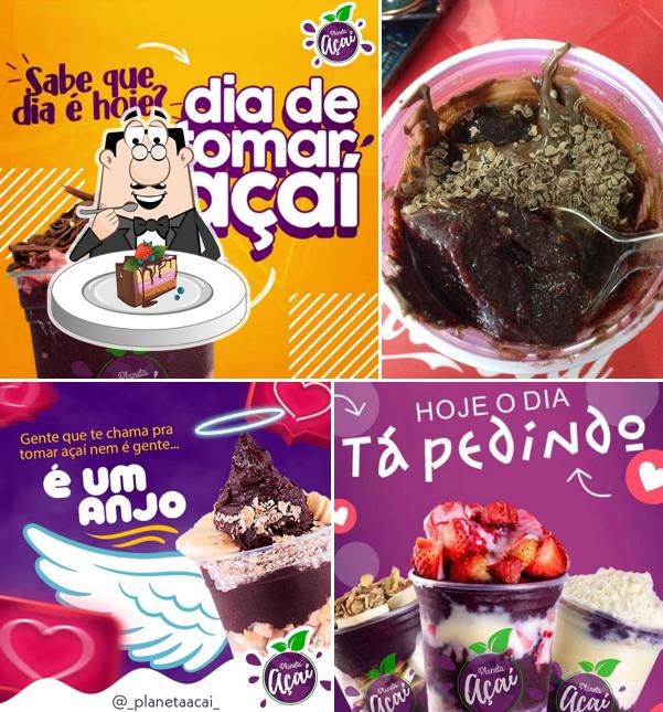 Bolo de chocolate em Planeta Açai