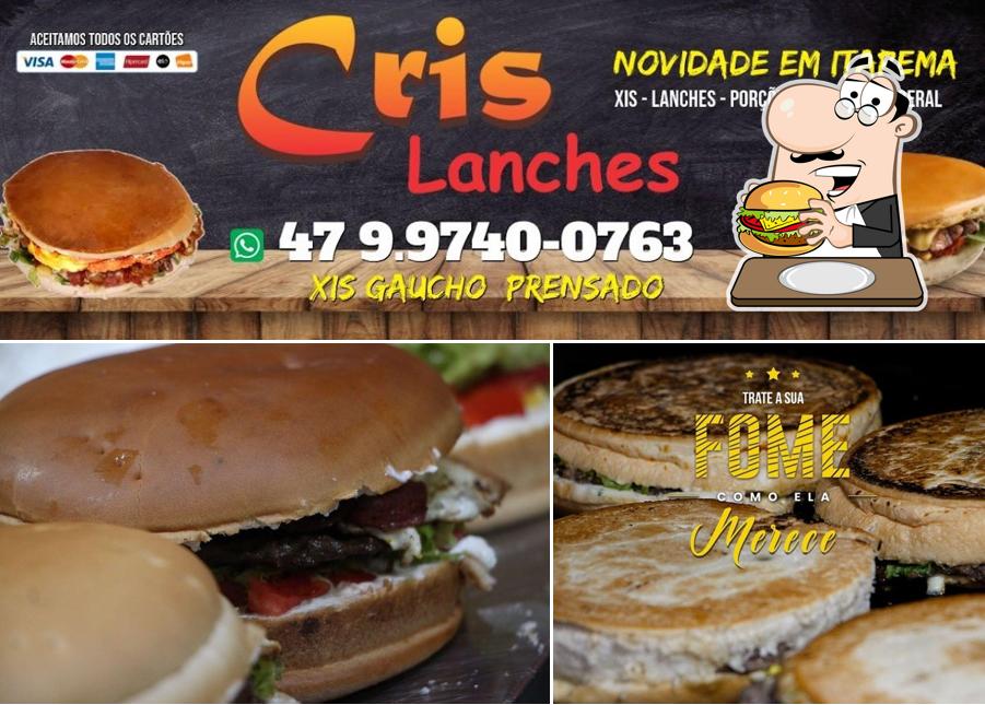 Consiga um hambúrguer no Cris Lanches