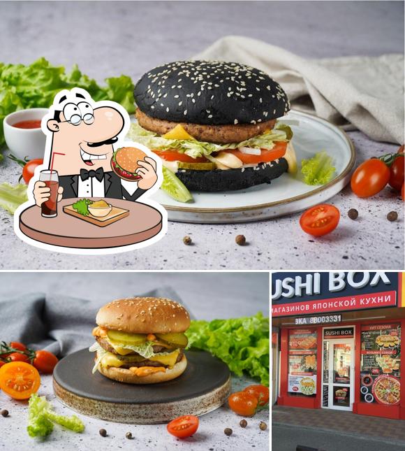 Commandez un hamburger à Sushibox