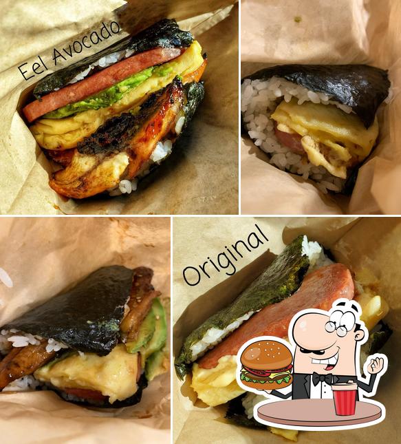 Order a burger at 21 Onigiri