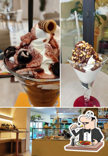 The picture of food and interior at Fior di Gelato