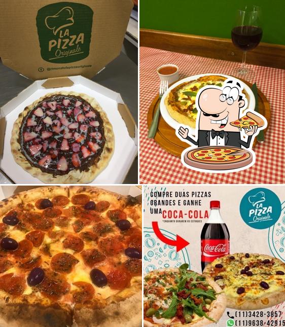 Escolha diferentes estilos de pizza