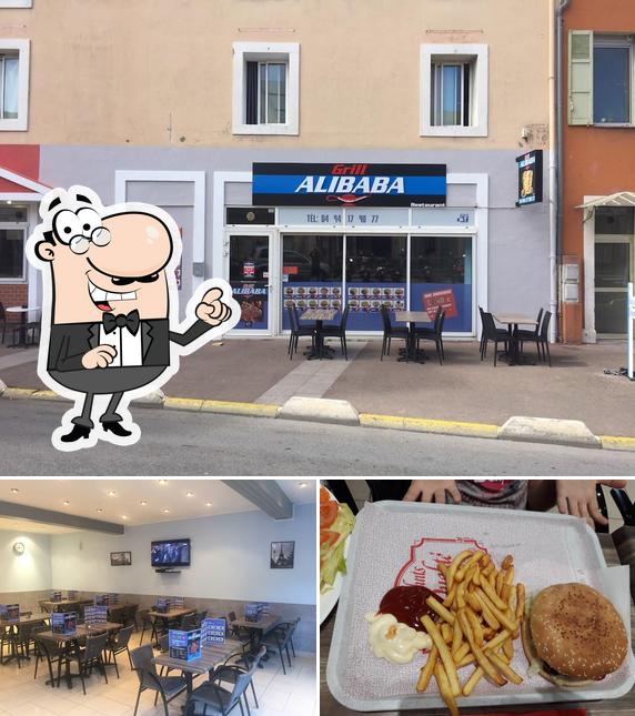 La photo de la intérieur et burger concernant Restaurant Snack Kebab Grill Ali Kemal Halal