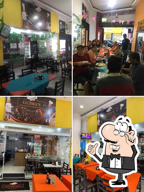O interior do Guimas Restaurante