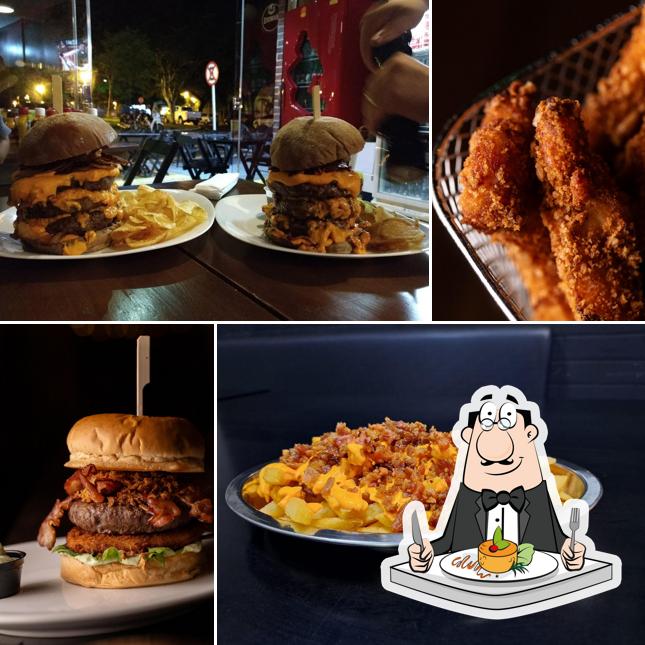 Sanduíche de carne de porco desfiada em Burger Perk
