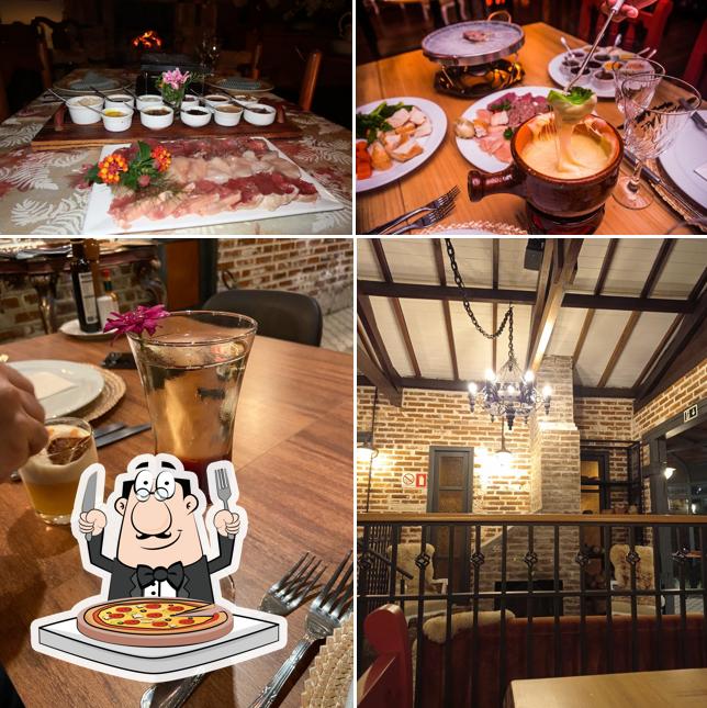 Escolha pizza no Edelweiss
