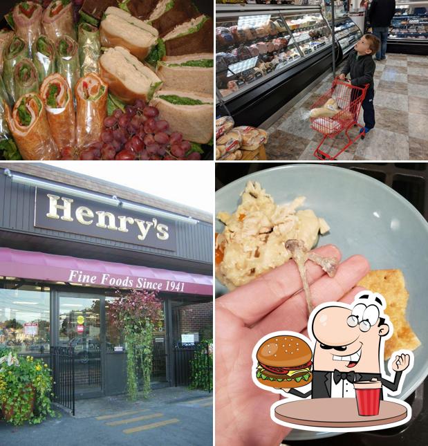 Try out a burger at Henry's Market