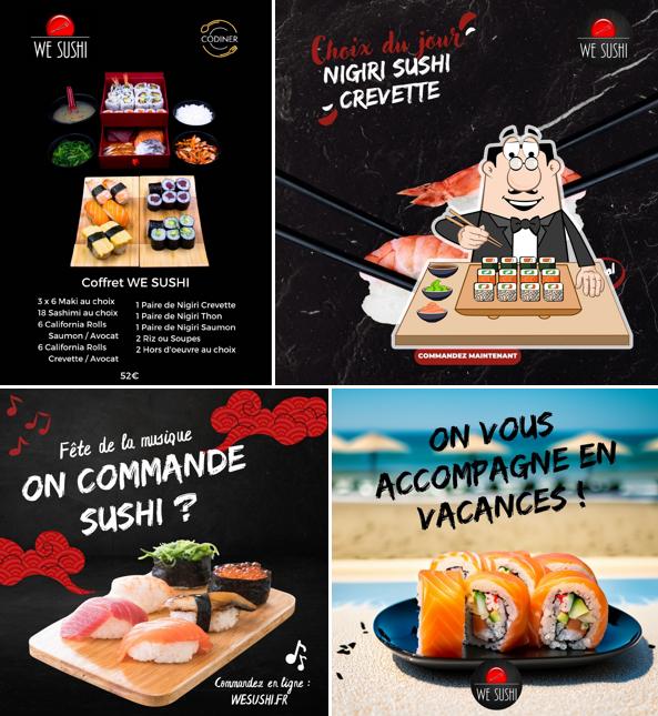 Choisissez différentes options de sushi