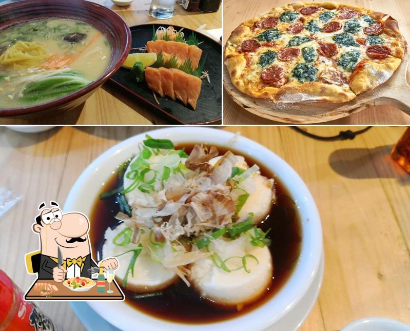 Food at Plan B Cafe and Deli & Billiken Ramen