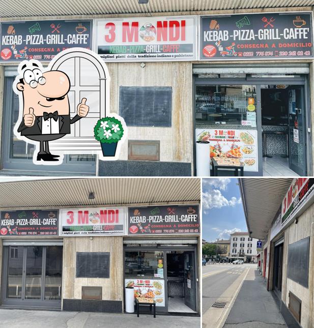 Gli esterni di 3 mondi kebab pizzeria & d’asporto