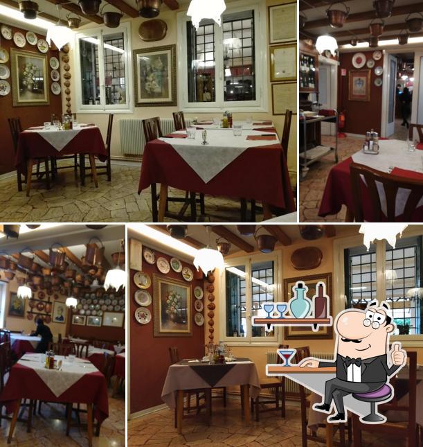 Gli interni di Trattoria da Ghezzo