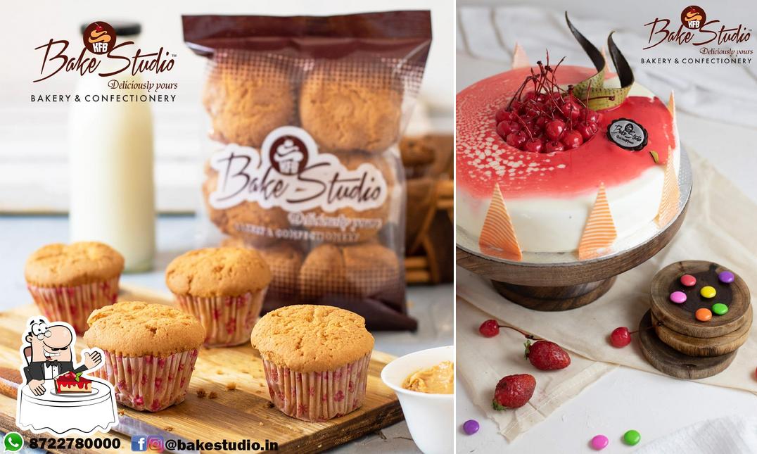 Bake Studio Manipal offers a variety of desserts