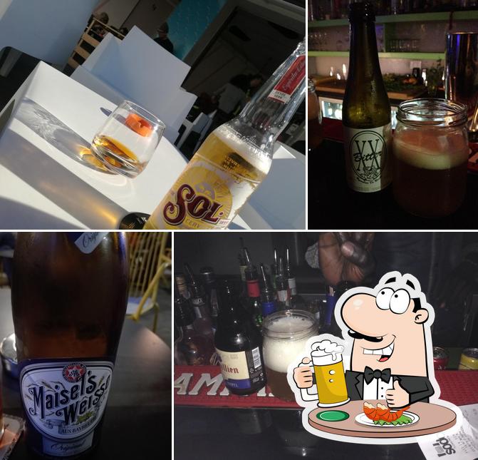 Puoi goderti un rinfrescante bicchiere di birra chiara o scura