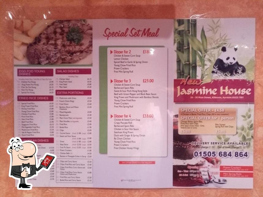 Jasmine House in Kilbirnie Restaurant menu and reviews