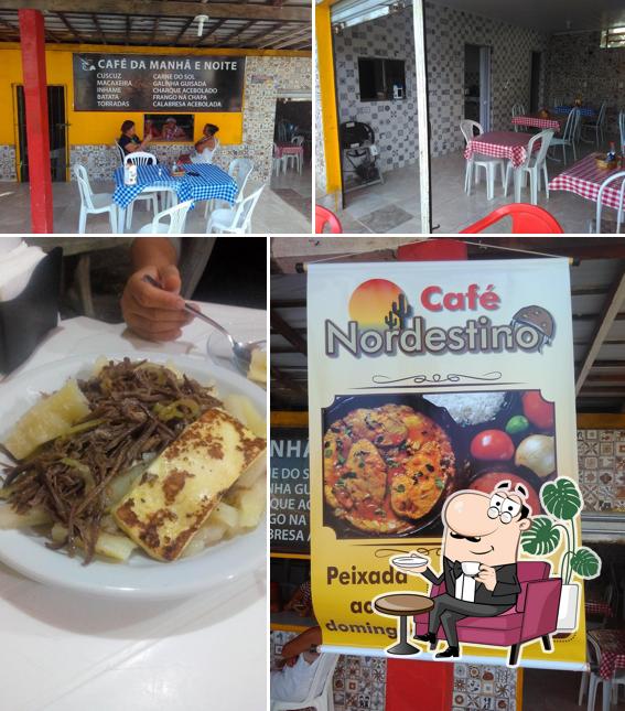 O interior do Cafe Nordestino