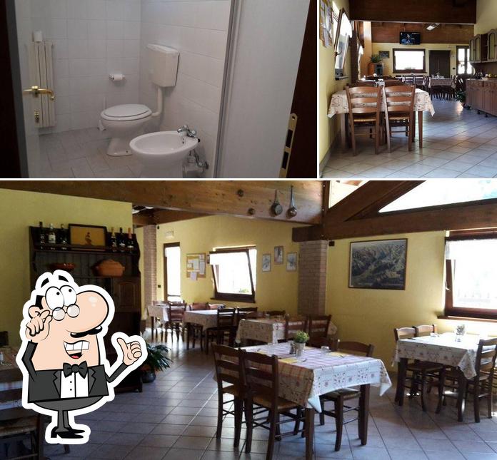 Gli interni di Ristorante-Ostello-Camping Cento Sentieri