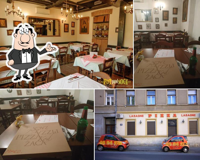 Gli interni di Pizza kod Žaca