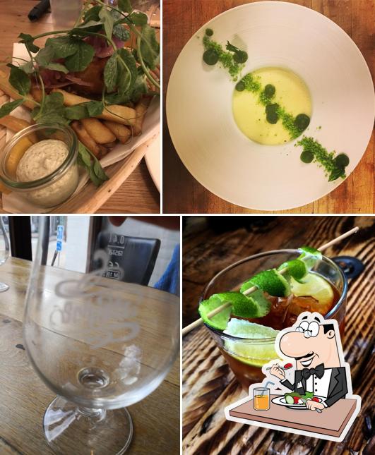 Observa las imágenes que muestran comida y bebida en Ry Gastropub