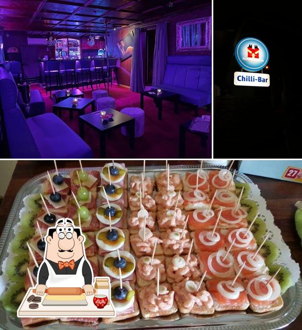 Swissparty Lounge- Chilli Hot Bar serviert eine Auswahl von Süßspeisen