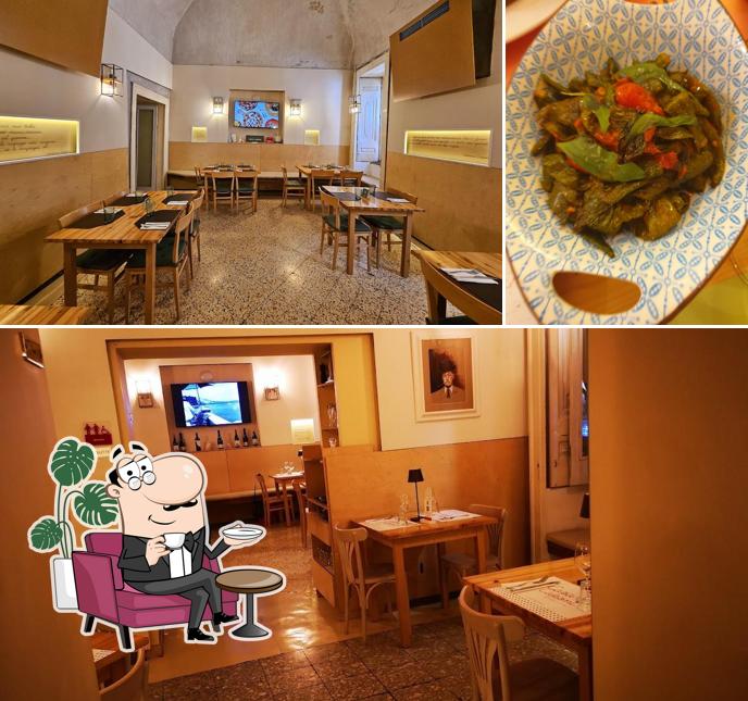 Gli interni di Casa Caponi, pizzeria con cucina