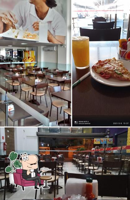 O interior do Quero Pizza Centro