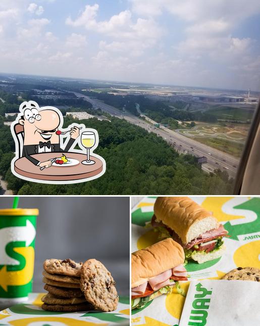 Check out the photo depicting food and exterior at Subway