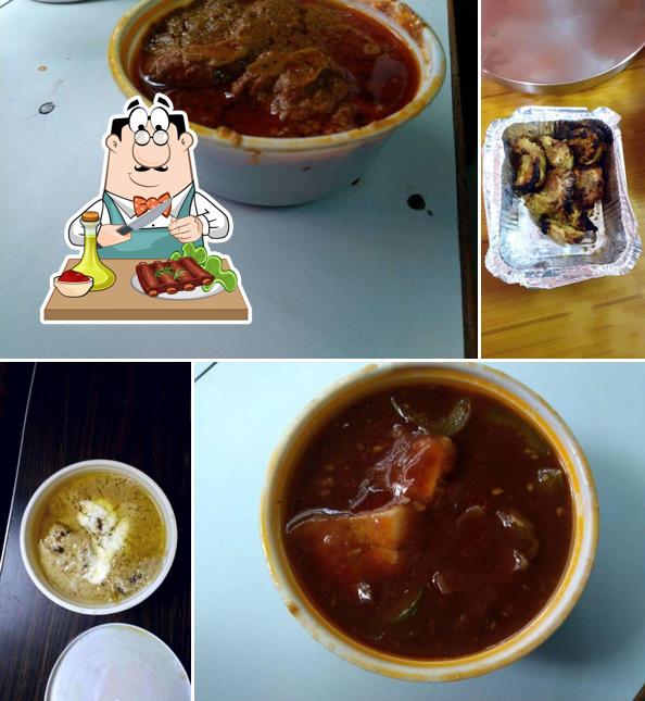 Order meat dishes from the menu