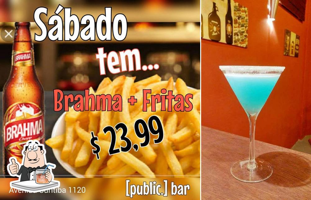 Peça uma bebida do menu