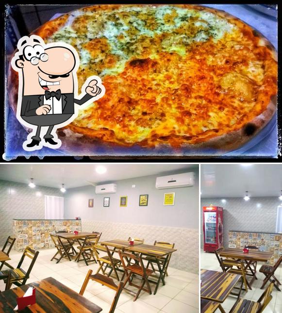 Entre diversos coisas, interior e pizza podem ser encontrados a Pizza To Go Caucaia
