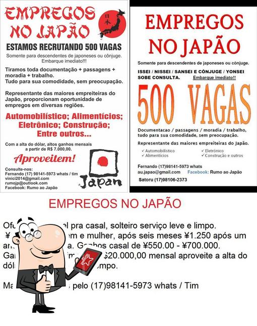 See this picture of Rumo Ao Japão