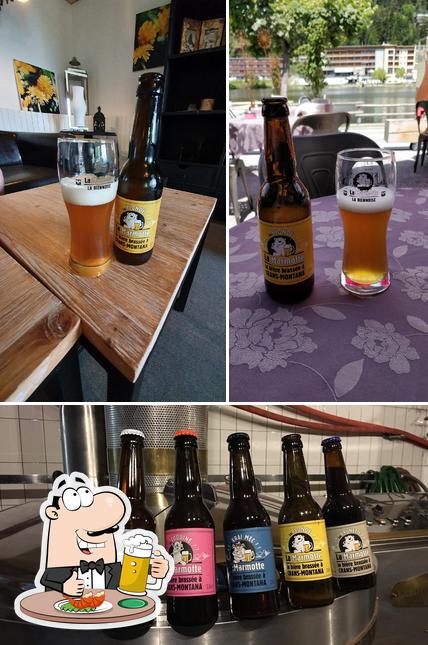 Puoi goderti un rinfrescante bicchiere di birra chiara o scura