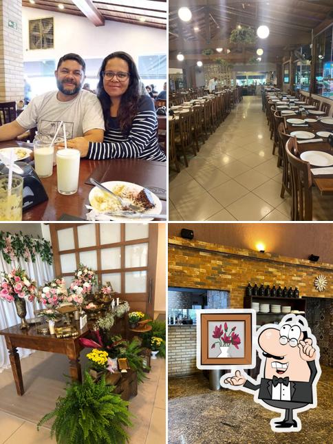 O interior do Gaúcho Grill e Pizza
